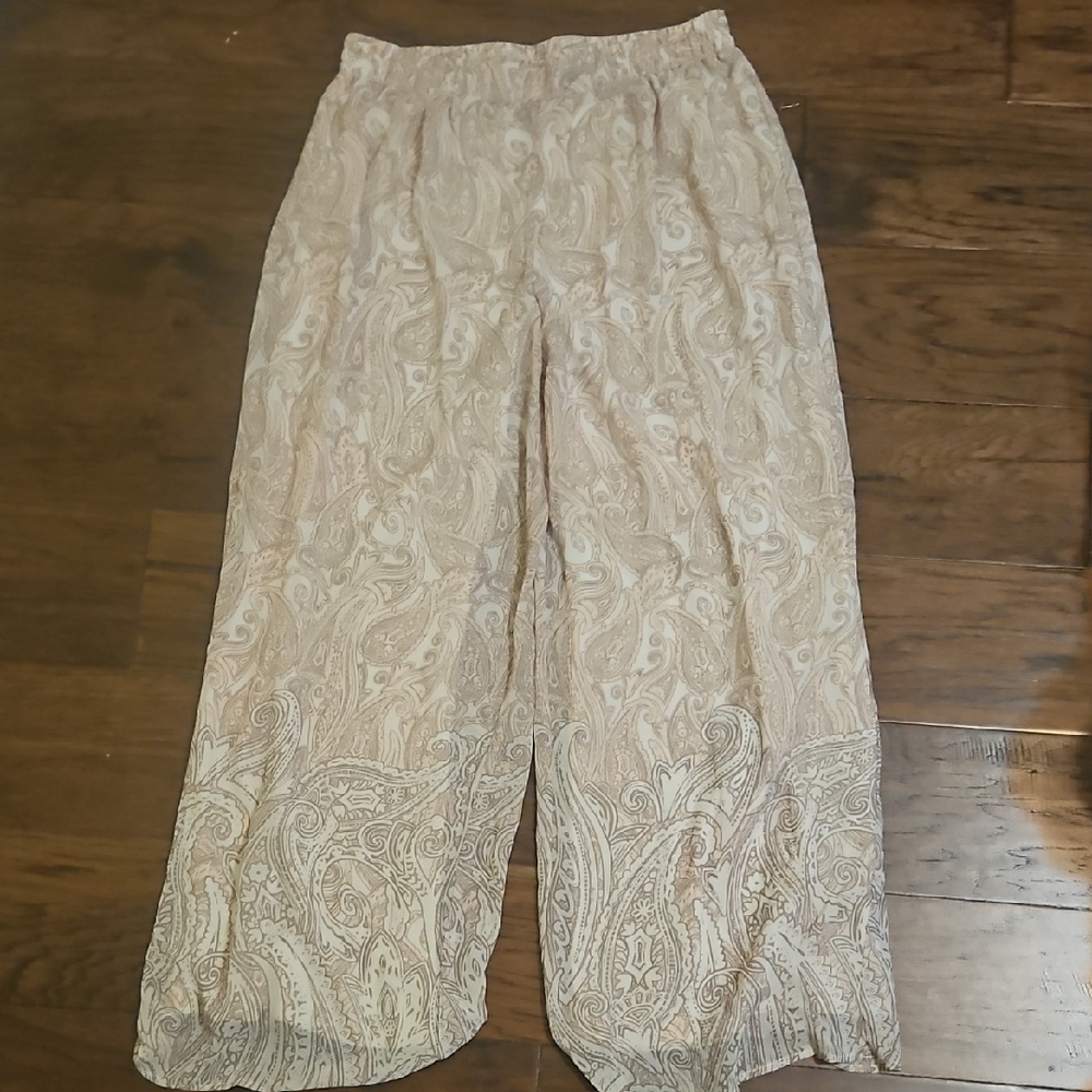 Paisley Wide-Leg Pants - Picture 2 of 5